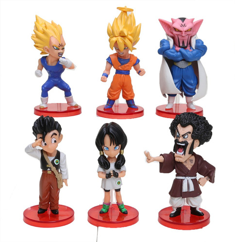 Kit C/ 6 Bonecos Dragon Ball Z Serie Majin Boo - Ed Limitada