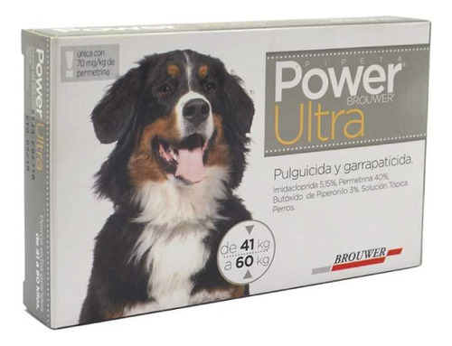 Power Ultra 41 A 60kg - Anti Pulgas Y Garrapatas - Perro