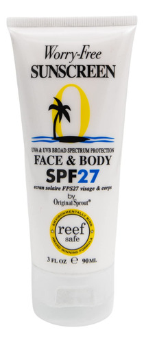 Original Sprout Protector Solar Spf 27 Para Rostro Y Cuerpo