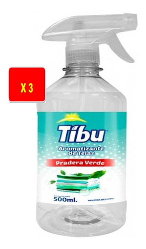 Aromatizante Para La Ropa Tibu Pradera Verde X 3 Unidades