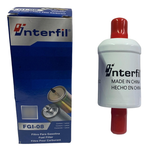 Filtro Combustible Universal Interfil Para Gas Lp Y Gasolina