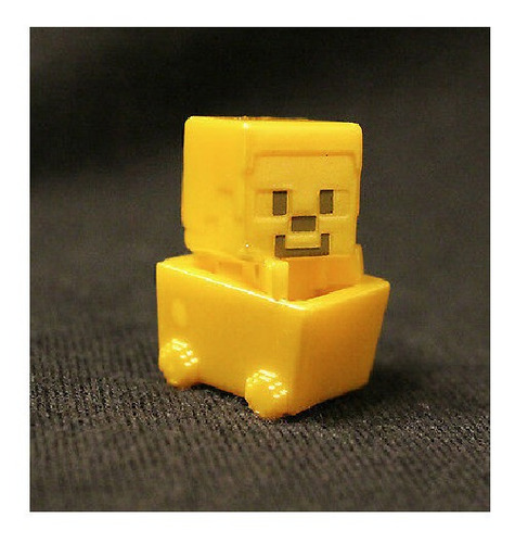 Figura Minecraft - Gold Steve In Minecart - Mini Mattel