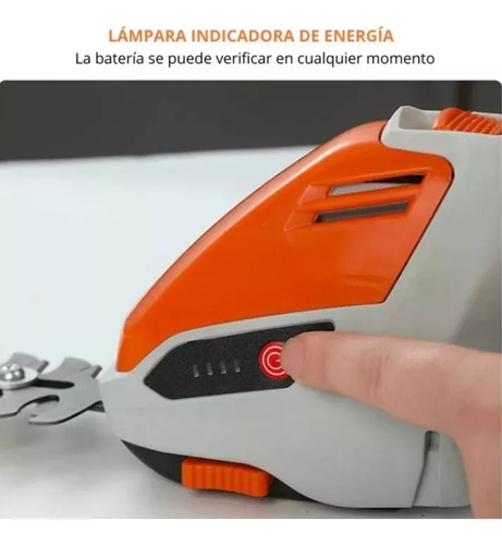 Corta Setos Podador Césped Arbustos Inalámbrico - 2 En 1