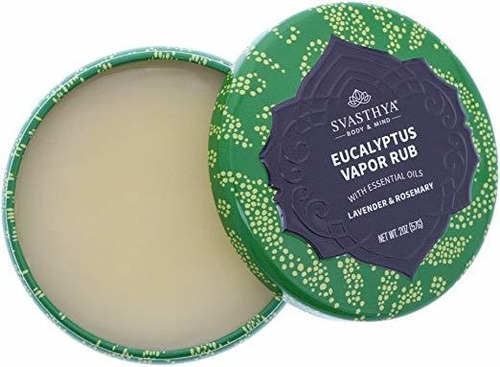 Svasthya Cuerpo Y La Mente De Eucalipto Vapor Rub - Abre Fos