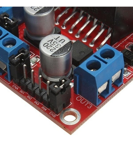 Controlador de motor de puente doble H L298n Arduino Pic Automation