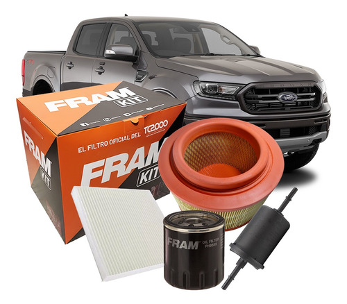 Kit De Filtros Fram P/ Ford Ranger 2.5 Nafta