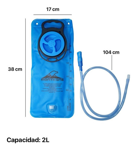 Imagen 4 de 10 de Chaleco Mochila Nexxt + Bolsa De Hidratacion Running