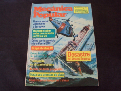 Revista Mecanica Popular (marzo '81) Desastre Ocean Express