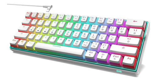 Nitafxhu Nt61 60% Teclado Mecánico Para Juegos Full Rgb Back