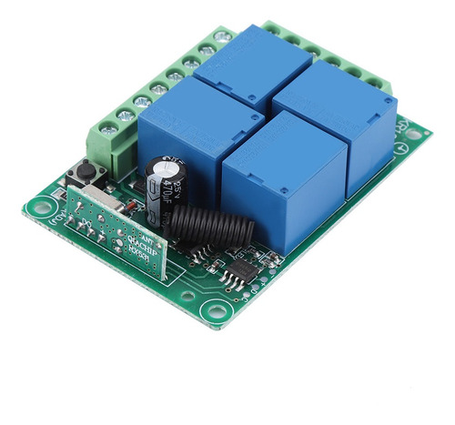 Imagen 4 de 10 de 12v 433 Mhz 4 Canales Relé De Canal Rf Puertas De Garaje Ina
