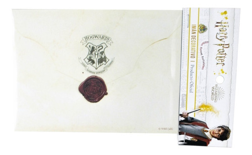 Imagen 1 de 3 de Imán Decorativo - Harry Potter - Carta De Hogwarts