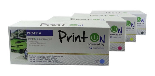 Imagen 2 de 4 de Toner De Color Para Laser Jet Hp Pro 300 Color M351a Printon