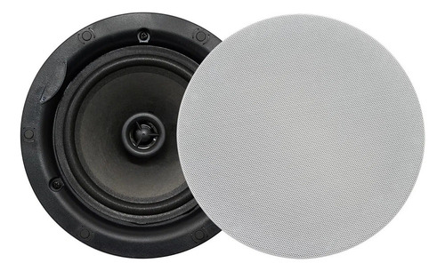 Arandela De Teto Redonda 6 2 Vias 100w Soundcast Co606 Cor Branco