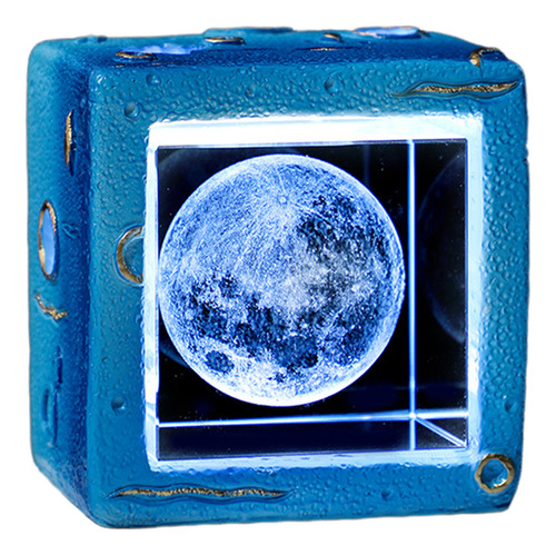 Lampara De Noche Led 3d Galaxia Bola Cristal, Sistema Solar