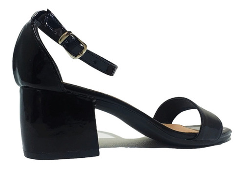 Imagen 2 de 5 de Sandalias Sandy Charol Black