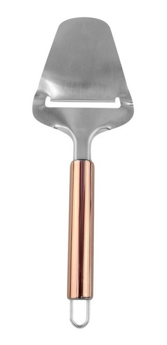 Cortador Plaina Queijo Espatula Fatiador Aço Inox Rose Gold