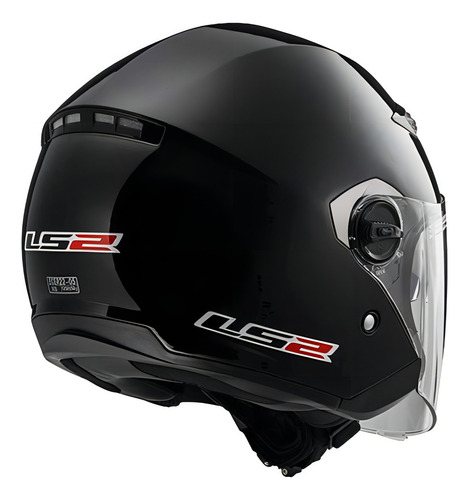 Capacete de motocicleta com proteção solar de face aberta, cor: preto, cetim, tamanho grande