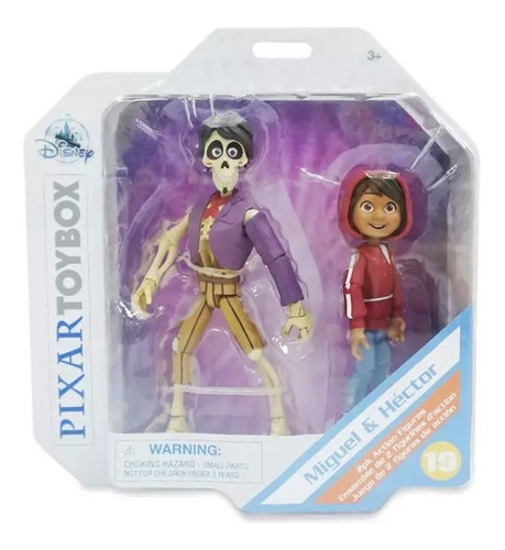 Miguel & Hector Action Figure Set Coco Pixar Vida Uma Festa