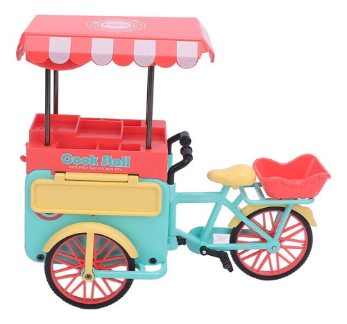 Conjunto De Brinquedos De Triciclo Food Trike Toy Em Escala