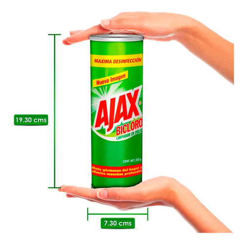 Ajax Bicloro Limpiador Multiusos De 582 G En Polvo