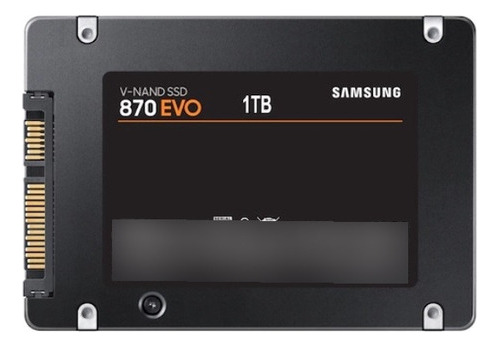 SSD Samsung 870 Evo de 1 TB Sata Iii 2.5 - MZ-77e1t0e, color negro