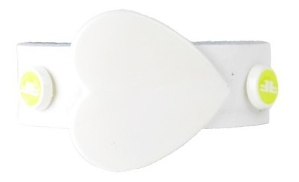 Imagen 2 de 2 de Brazaletes Pulseras De Mujer De Cuero Paris Blanco - Ferraro