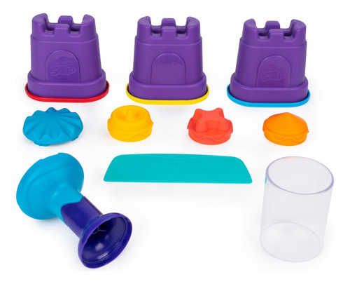 Set De Mezclas Play Sand Kinetic Sand Rainbow Con 3 Colores