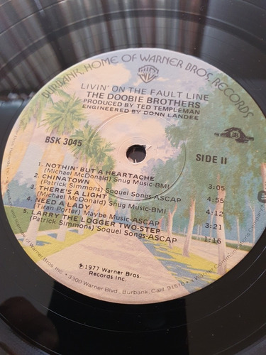 The Doobie Brothers 1973 Lp Disco Acetato Vinilos Lote 3 (Usado)
