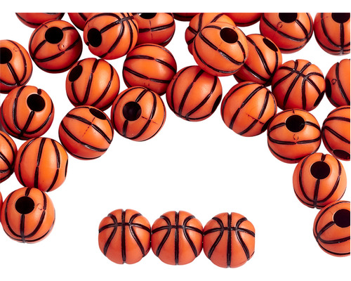 Cuentas Deportivas Pelota De Basquet 10mm Bolson 500gr 700u