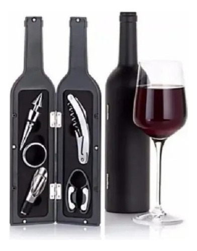Set Sacacorchos En Forma De Botella Destapador De Vinos