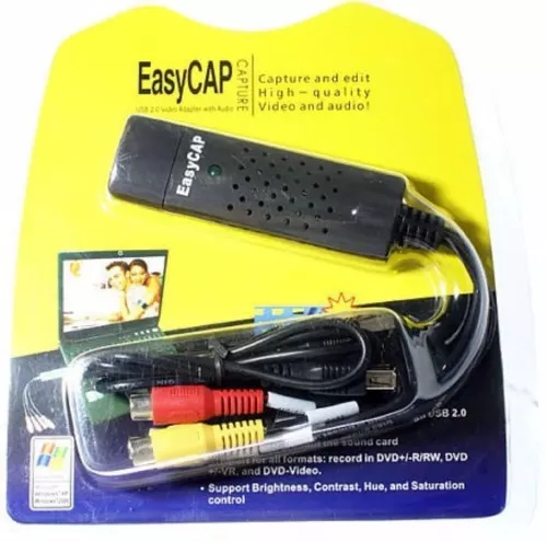 Capturadora Video Usb Easier Cap Externa Vhs A Dvd