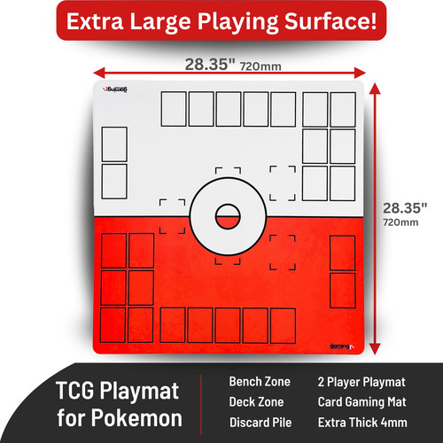 Tapete De Jogo Pokémon The Gaming Mat Company 2 Jogadores Ve