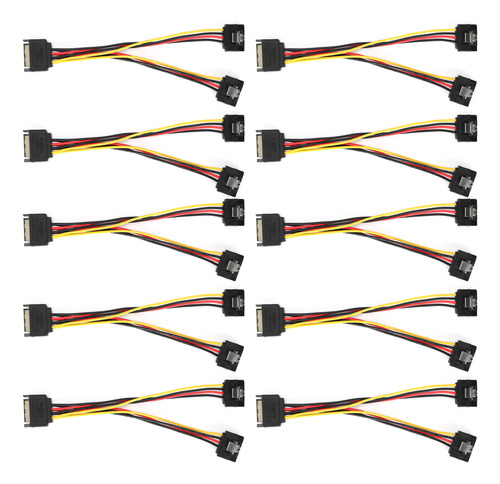Adaptador De Enchufe, 10 Unidades, Alimentación De 15 Pines,
