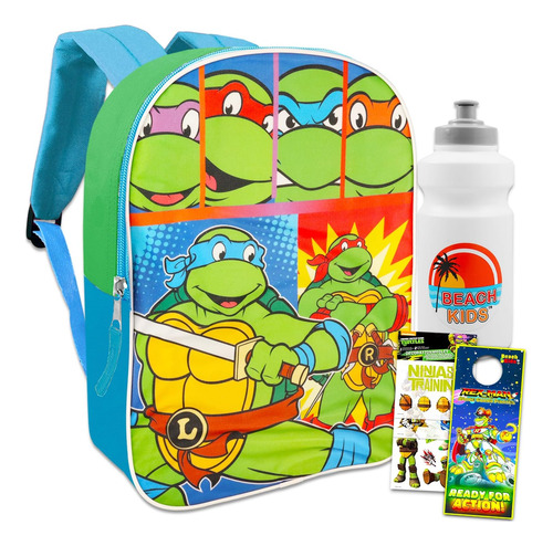Mochila Tmnt Para Niños ' Paquete Con Mochila De Tortugas Ni