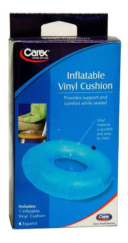 Cojín Coxis Carex Inflable Vinilo Azul