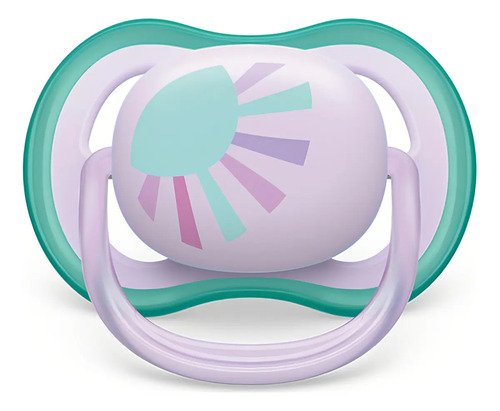 Chupeta Ultra Air Com Desenho De Sol 0-6cm - Philips Avent Cor Lilás