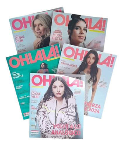 Revista Ohlala Combo X5 Ejemplares
