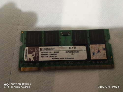 Memória Notebook Dell 2gb 5300s 667mhz (Usado)
