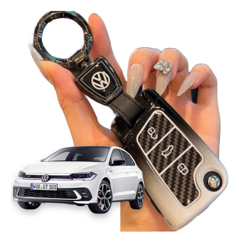 Compatible Capa Chave Chaveiro Proteção Vw Nivus Virtus
