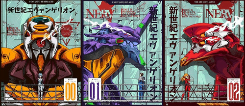 Poster De Evangelion Neon Genesis 3 En 1