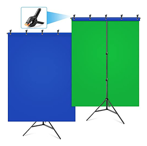 Fondo De Pantalla Verde Azul Hemmotop Con Kit De Soporte 5 X