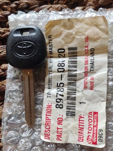 Llave Original Toyota Corolla Tundra Tacoma 89785-08020