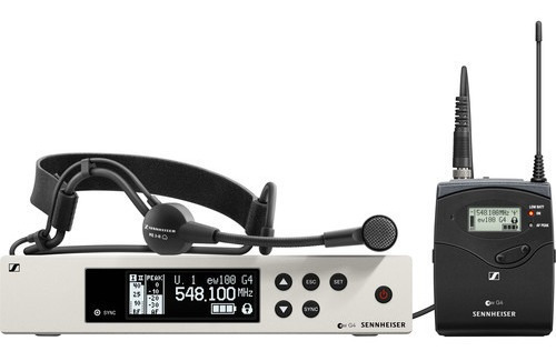 Sennheiser Ew 100 G4 Me3-a Sistema Micrófono Auriculares
