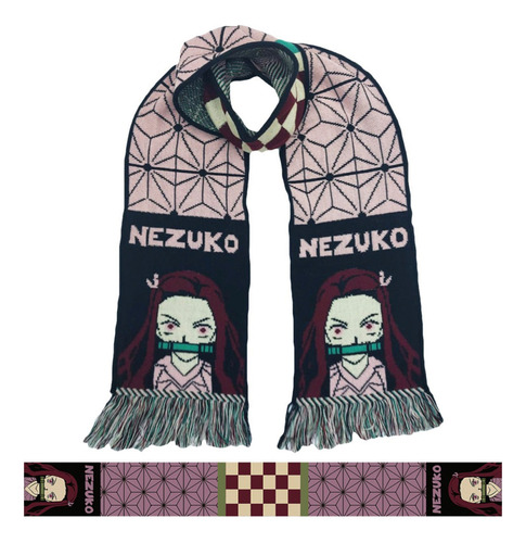 Bufanda Tejida Abrigada - Nezuko - 100% Original