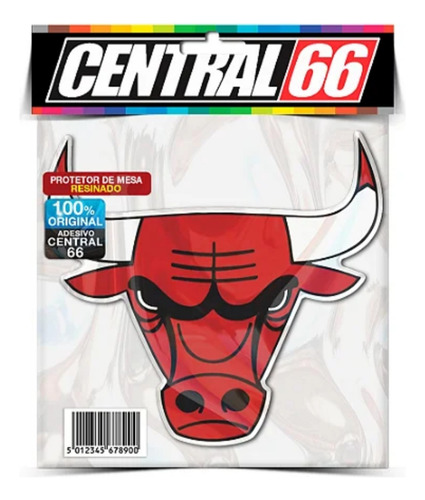 Kit Adesivos Nba Chicago Bulls Resinado Alto Relevo