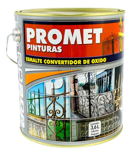 Esmalte Convertidor Óxido 3.6 L Grafito Gris Oscuro - Promet