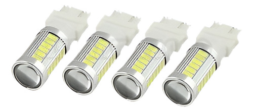 4pcs Blanco 3157 3156 3056 33smd 5730 Brillante Estupendo Le