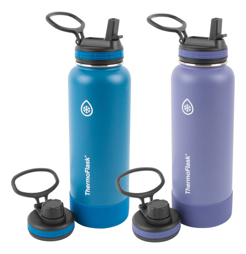 Thermoflask Botella Combinada Con Pajita De 40 Onzas, 2 Unid