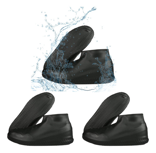 3 Pares De Botas De Silicon Para Cubrir Zapatos De Agua