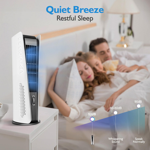 Ventilador De Torre Sismel Para Quarto Oscilante Sem Lâmina